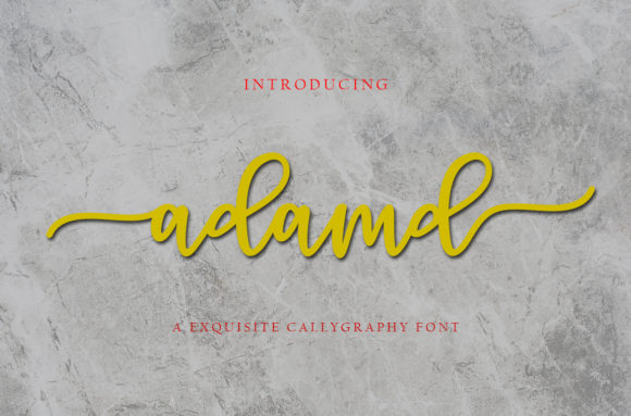 Adamd: A Script Handwritten Font That Elevates Brand Campaigns
