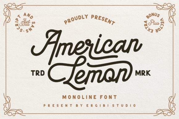 American Lemon: A Script Handwritten Font That Elevates Brand Identity