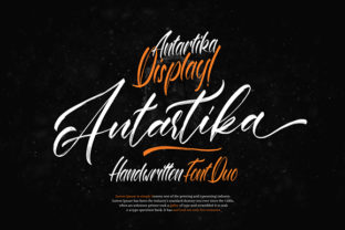 Antartika Duo: A Bold Script Font for Creative Crafters and Product Makers
