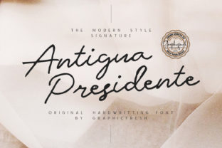 Antigua Presidente: A Handwritten Font for Authentic Web Design
