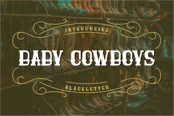 Baby Cowboys: A Bold Script Font for Web Design and Branding