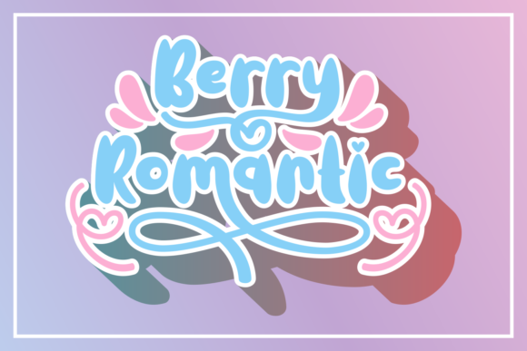 Berry Romantic: A Script Handwritten Font That Elevates Brand Identity