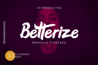 Betterize: The Bold Script Font for Dynamic Digital Branding