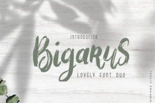 Bigarus: A Botanical Script Font for Bold Web Design