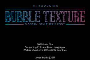 Bubble Texture: A Modern Decorative Font for Web Design
