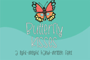 Butterfly Kisses: A Script Handwritten Font for Creative Crafters and Product Makers