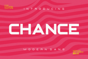 Chance: A Modern Sans Serif Font for Editorial Design