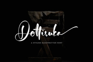 Dettiruka: A Script Handwritten Font for Editorial Design and Branding