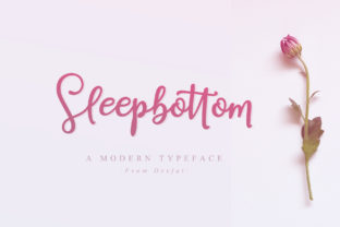 Discover the Romance of Sleepbottom: A Script Handwritten Font for Editorial Design