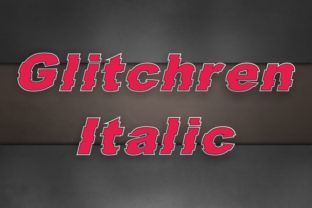 Glitchren Italic: A Decorative Font for Modern Editorial Design