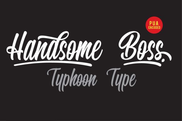 Handsome Boss: A Bold Script Font for Handmade Creators