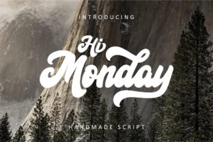 Hi Monday: A Script Handwritten Font for Editorial Design