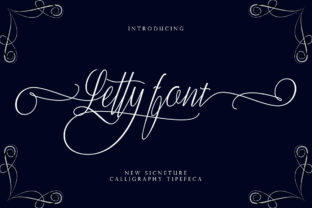 Letty Font: A Script Handwritten Type for Creative Product Design