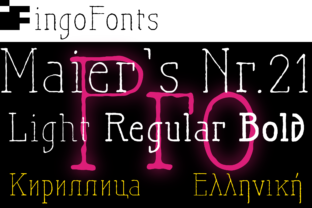 Maier s Nr. 21 Pro: A Timeless Script Font for Handmade Creators