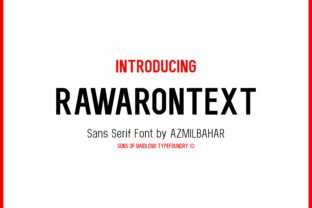 Rawarontext: A Bold Sans Serif Font for Creative Makers