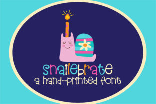 Snailebrate: A Script Handwritten Font for Creative Product Design