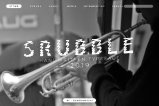Srubble: A Script Handwritten Font for Creative Crafters and Product Designers